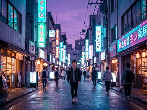 霓虹街区 AI素材 073