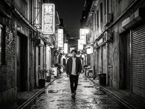 霓虹街区 AI素材 076