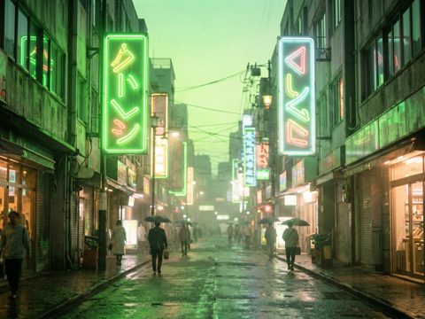 霓虹街区 AI素材 079