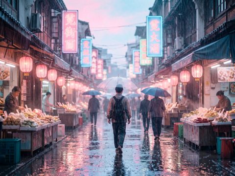 霓虹街区 AI素材 082
