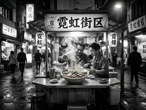 霓虹街区 AI素材 090