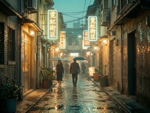 霓虹街区 AI素材 091