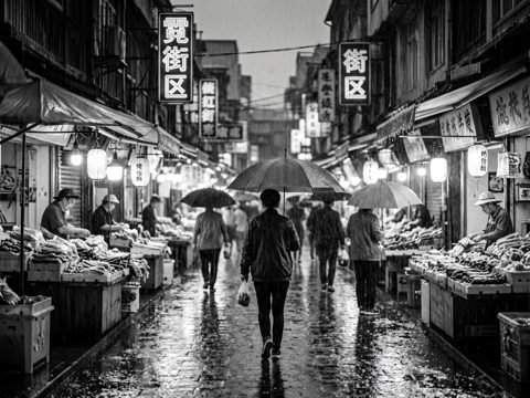 霓虹街区 AI素材 097
