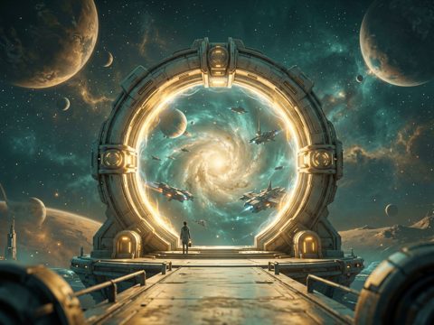 太空科幻 AI素材 035