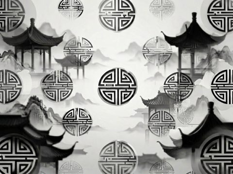 国潮纹样 AI素材 006