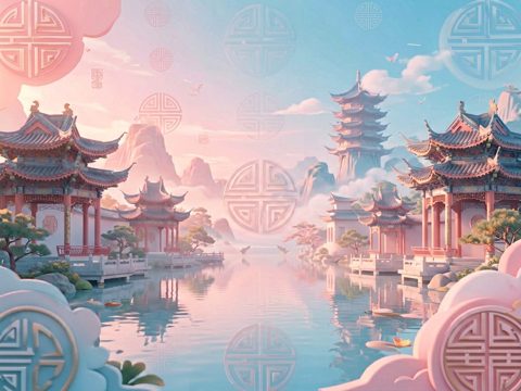 国潮纹样 AI素材 096