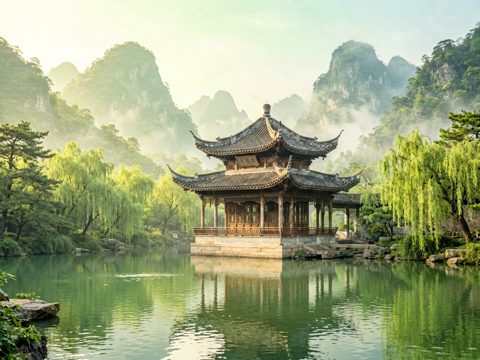山水古风 AI素材 002