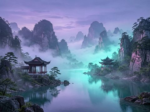 山水古风 AI素材 010