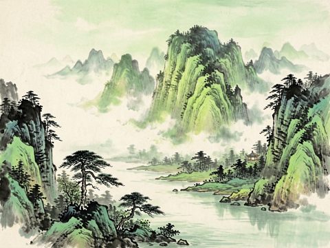 山水古风 AI素材 016