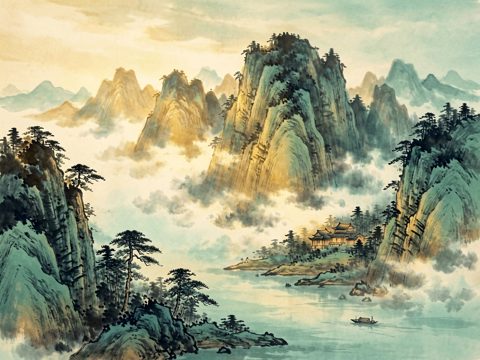 山水古风 AI素材 021