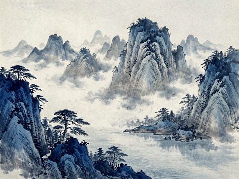 山水古风 AI素材 036