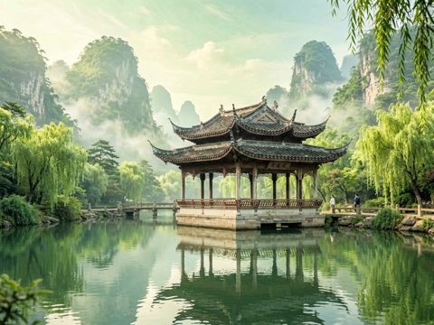山水古风 AI素材 037
