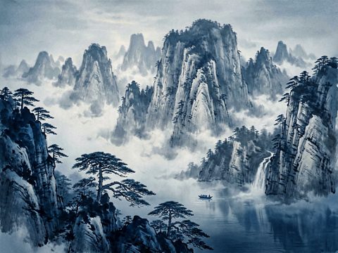 山水古风 AI素材 071