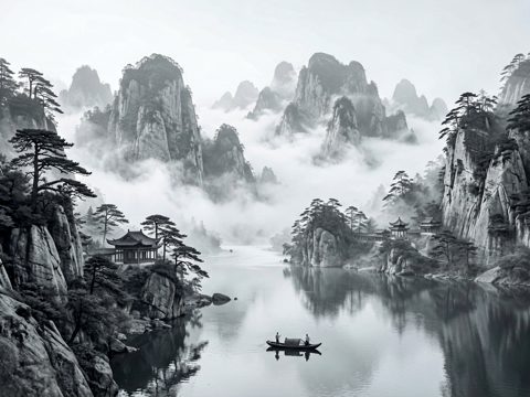 山水古风 AI素材 090