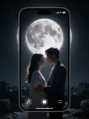 情侣壁纸 AI素材 097